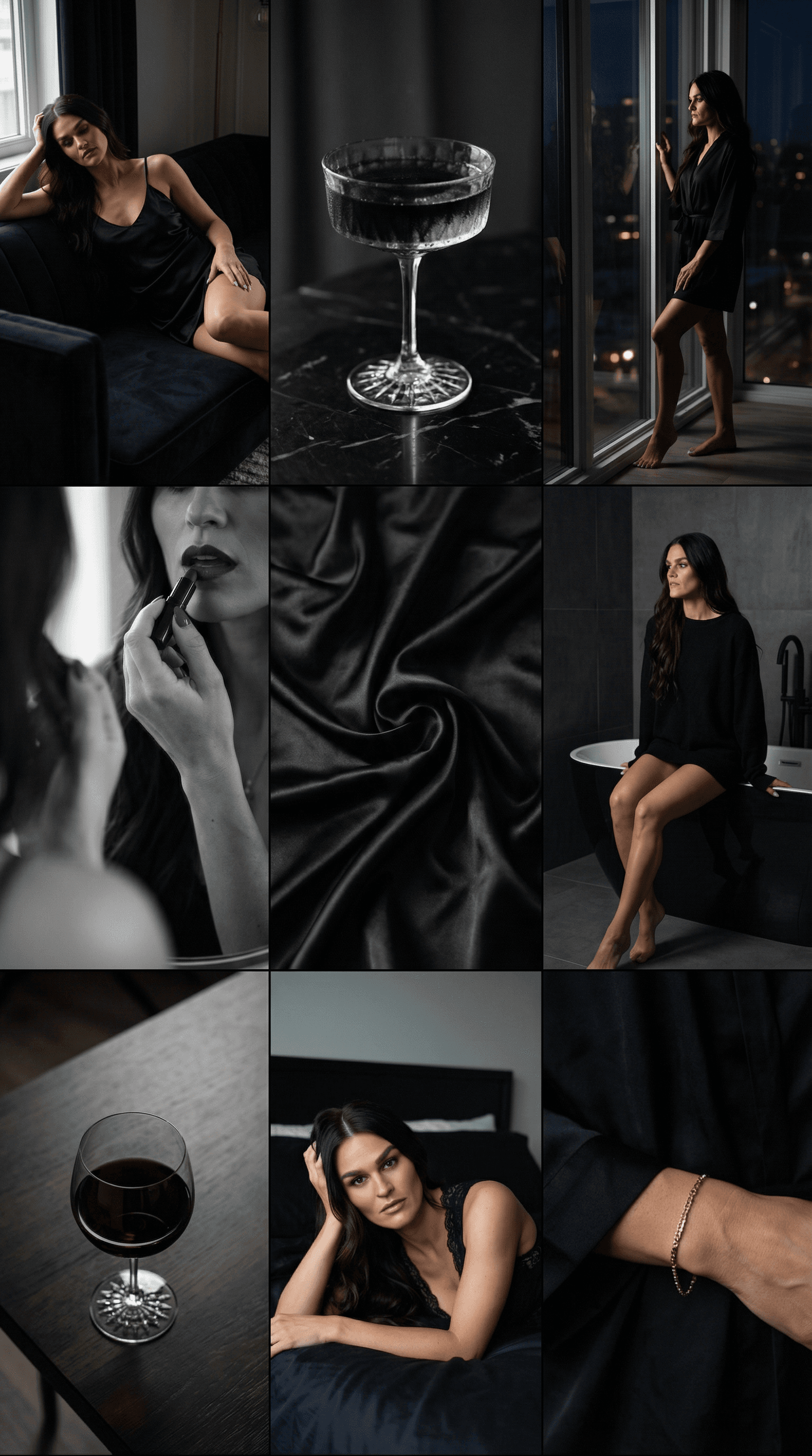 Cohesive Instagram-style feed — editorial grid